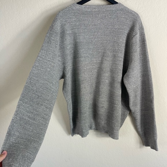 J. Crew Rugged Cotton Waffle Sweater in Gray Size XXL - Picture 8 of 8